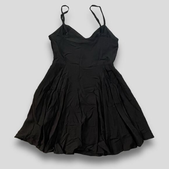TALULA SPAGHETTI STRAP FIT FLARE LINED CLASSIC MINI DRESS BLACK MEDIUM 6 - Picture 2 of 8